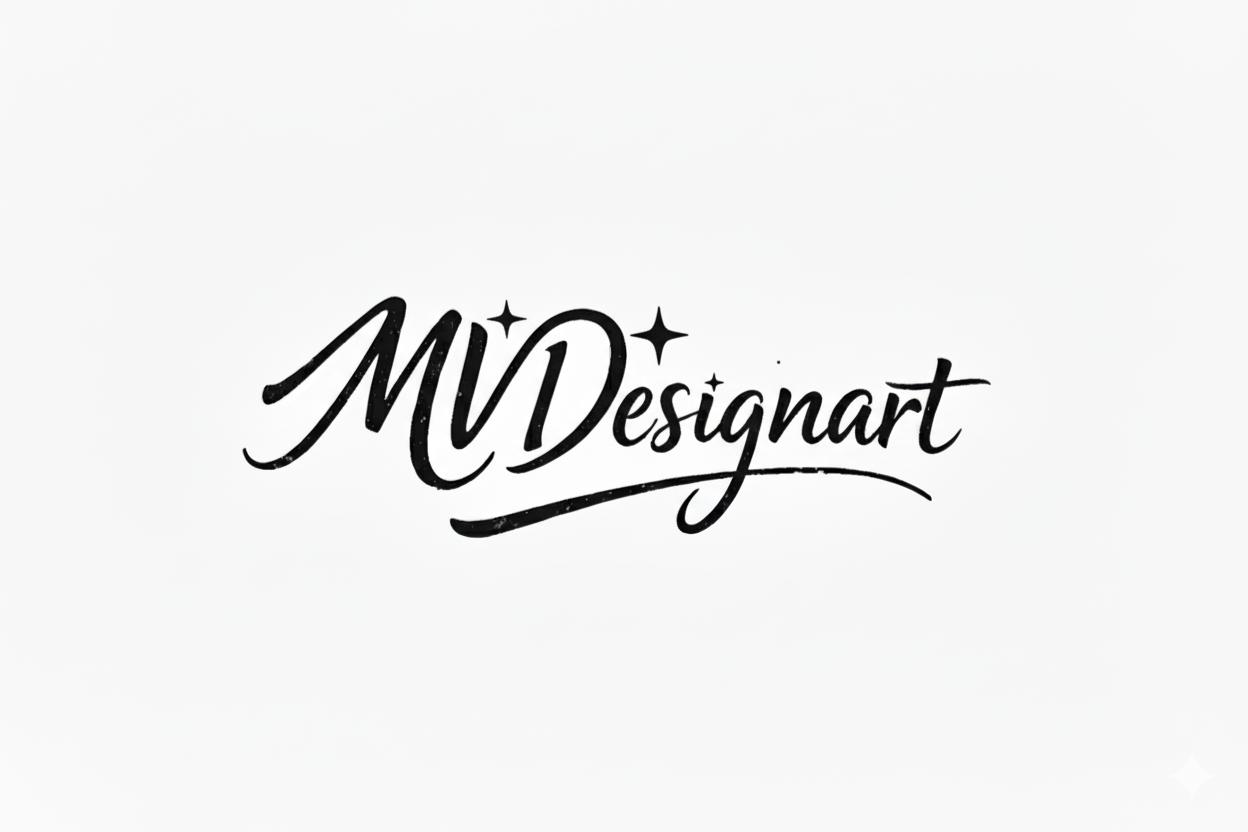mvdesignart Individuelle Druckkunst & Hundedesigns-Logo