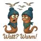 Preview: Unisex T-Shirt Nordischer Humor "Watt? Wurm!"