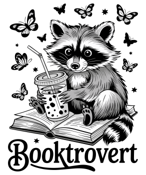 Preview: Unisex T-Shirt mit niedlichem Waschbär Design