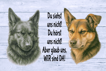 Personalisiertes Alu-Schild für Hundeliebhaber/ Gartentorschild