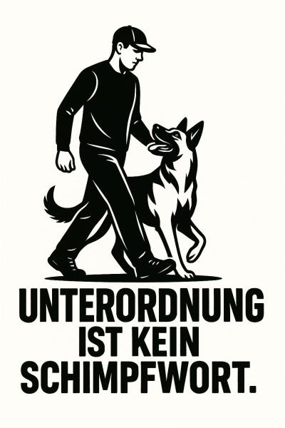 Unisex T-Shirt mit Unterordnung ist kein Schimpfwort