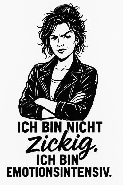 Damen T-Shirt "Ich bin nicht zickig"